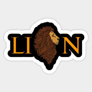 Lion aLone Sticker